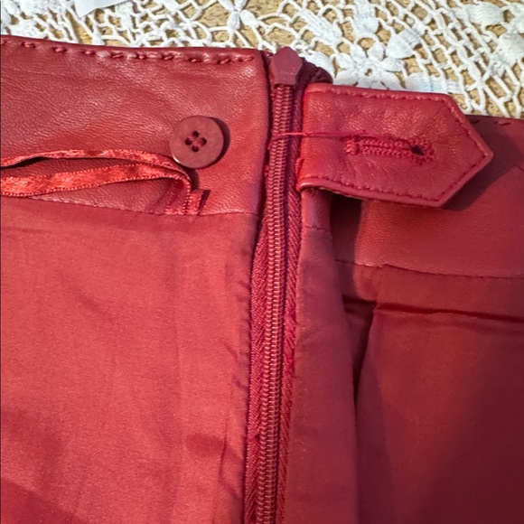 Siena Studio VTG Red Leather Skirt 16 - Picture 10 of 10